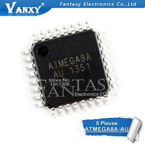 5 шт., оригинальные QFP ATMEGA8A TQFP ATMEGA8A-AU 8A-AU IC ► Фото 1/2