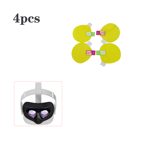 4 шт./лот ТПУ мягкая пленка защита объектива HD прозрачная пленка для объективов виртуальной реальности Oculus Quest 2 Защитная пленка для объектив... ► Фото 1/6
