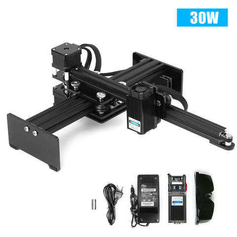 Лазерный гравировальный станок мощностью 30 Вт, настольный лазерный мини-гравер с USB-разъемом, портативный принтер «сделай сам», лазерный гравировальный станок с зоной печати логотипа 170*200 мм ► Фото 1/6