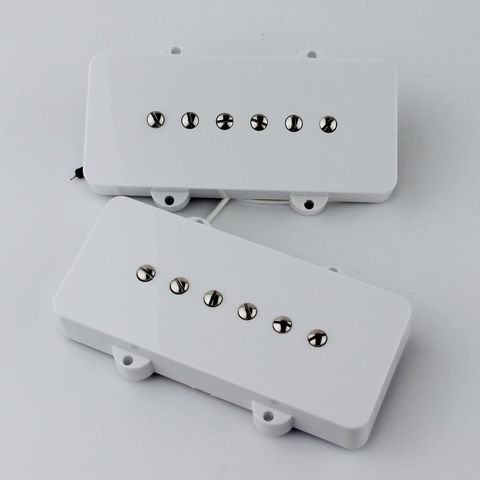 1 комплект звукоснимателя гитары Alnico для гитары Jazzmaster, белый ► Фото 1/4