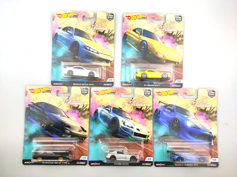 Автомобиль Hot Wheels 1:64, уличные тюнеры PANDEM SUBARU BRZ NISSAN, коллекционная версия, настоящие водители, металлическая литая модель автомобиля ► Фото 1/6