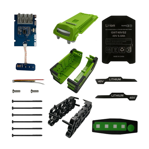 20*18650 Пластиковый Чехол для аккумулятора, защитная плата PCB для greenworks 40В газонокосилка cropper grass cutter ► Фото 1/3