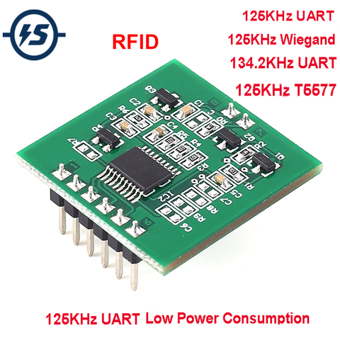 Беспроводной модуль считывания карт RFID UART Wiegand, Бесконтактный контроллер с антенной 125 кГц/134,2 кГц T5577 для парковки ► Фото 1/6