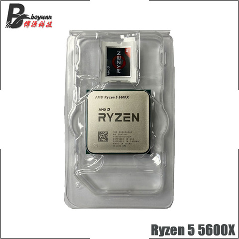 AMD Ryzen 5 5600X R5 5600X 3,7 ГГц 6-ядерный 12-нить Процессор процессор 7NM 65 Вт L3 = 32 м 100-000000065 гнездо AM4 новый, но без кулера ► Фото 1/2