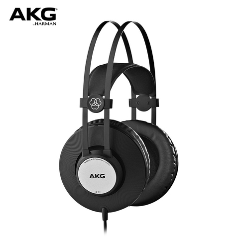 Оригинальная Проводная гарнитура AKG K72 с креплением на голову для профессионального монитора, звуковой инженер, HiFi музыкальные наушники для смартфона windows MAC ► Фото 1/1