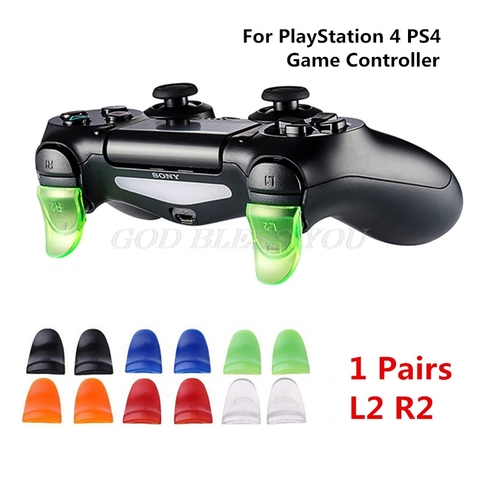 1 пара кнопок L2 R2, расширители триггера, геймпад для PlayStation 4, PS4, аксессуары для игрового контроллера, Прямая поставка ► Фото 1/6