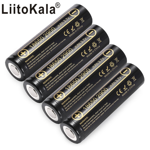 LiitoKala 2900 18650 мАч 100% оригинальный новый для INR 18650 аккумулятор 3,7 в 3000 мАч литий-ионный аккумулятор ► Фото 1/6