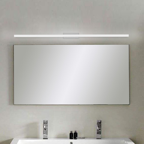 Светодиодный настенный светильник для ванной комнаты, лампа для зеркала, акриловая лампа теплого белого/белого цвета для ванной комнаты, 9 В... ► Фото 1/6
