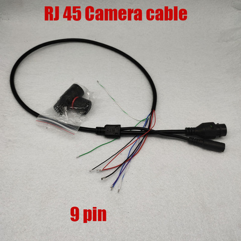 Кабель RJ45 для камеры видеонаблюдения, Модуль платы для IP-камеры, видеокабель для модуля камеры, 9 контактов ► Фото 1/6