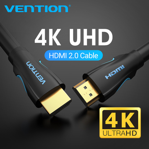 Кабель VEnTIOn HDMI на HDMI, 5 м, HDMI 2,0, адаптер, 4K, 3D, 1080P, для Apple TV, Nintendo Switch, LCD, PS3, PS4, проектор, ПК ► Фото 1/6