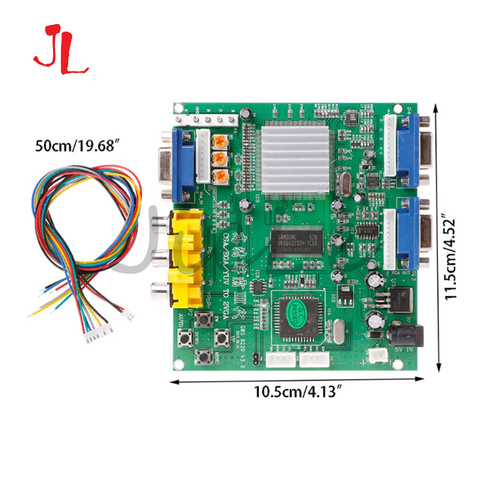 Аркадная игра GBS8220 CGA/YUV/EGA/RGB, преобразователь сигнала в VGA HD, плата видеоконвертера (двойной выход), неэкранированная защита ► Фото 1/6