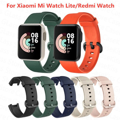 Силиконовый ремешок для Xiaomi Mi Watch Lite глобальная версия, сменный спортивный браслет для умных часов, ремешок для часов Redmi ► Фото 1/6