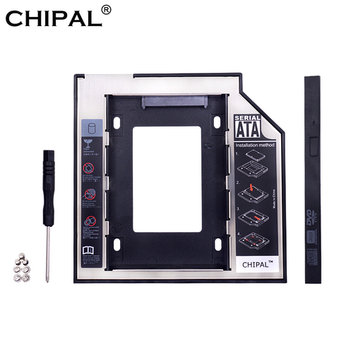 CHIPAL Универсальный SATA 3,0 2nd HDD Caddy 9,5 мм для 2,5 