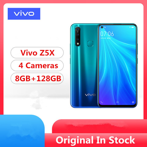 Смартфон Vivo Z5X, Snapdragon 710, Android 9,0, 6,53 дюйма, 2340X1080, 8 Гб ОЗУ 128 Гб ПЗУ, 4 камеры, сканер отпечатка пальца и лица, в наличии ► Фото 1/6