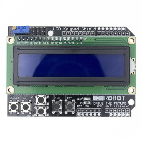 ЖК-экран с клавиатурой, ЖК-дисплей 1602 LCD 1602, модуль дисплея, синий экран для Arduino ► Фото 1/6