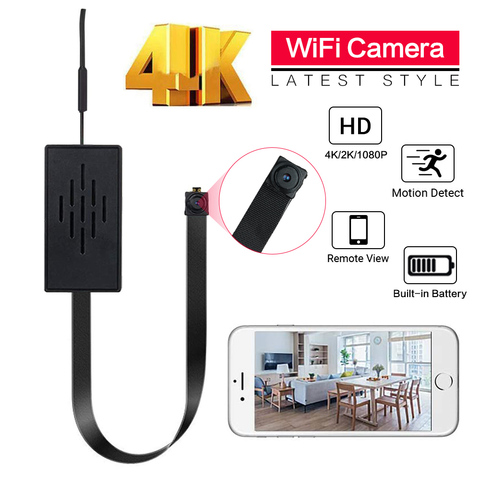 4K 1080P WiFi IP мини-камера модуль движения DV P2P камера видеорегистратор Домашняя безопасность мини-видеокамера с дистанционным управлением Скры... ► Фото 1/6