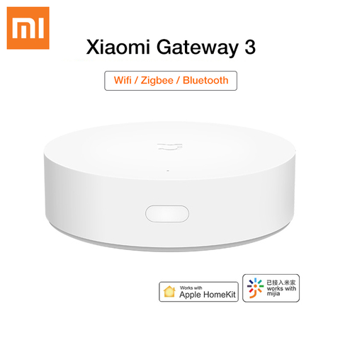 Шлюз Xiaomi Mijia Smart Mi Gateway 3 ZigBee Wi-Fi Bluetooth сетчатый многорежимный концентратор дистанционное управление Домашняя безопасность для Mi Home Apple Homekit ► Фото 1/6