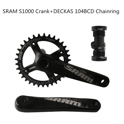 SRAM S1000 170 мм GXP Кривошипные системы Deckas 104BCD круглая 30T 32T 34T 36T 38T Chainring GXP BB Нижняя Скоба 10s MTB S1000 кривошипная система ► Фото 1/6