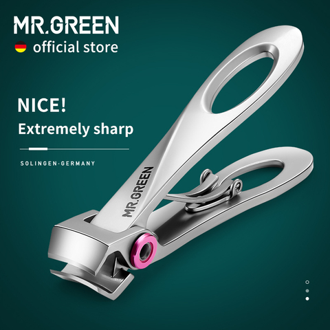 Кусачки MR.GREEN для ногтей, ножницы из нержавеющей стали с широкими губками для маникюра, ножницы для вросших и вросших ногтей ► Фото 1/6