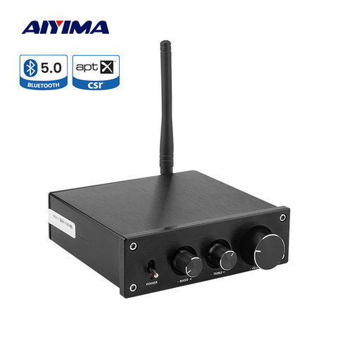 Усилитель мощности AIYIMA TPA3116 класса D, APTX QCC3008, Bluetooth 5,0, аудиоусилитель, 2,1 каналов, 50 вт x 2 + 100 вт, усилитель сабвуфера ► Фото 1/6