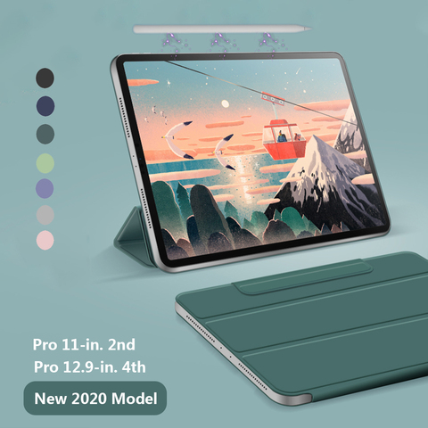 Чехол для iPad Pro 11, новинка 2022 года, Чехол для iPad Pro 12,9 4-го поколения для iPad Air 4 10,9, чехол с магнитной застежкой и держателем для карандашей, чехол ► Фото 1/6