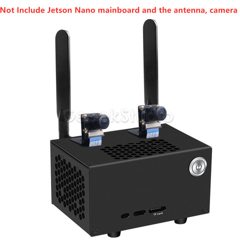 NVIDIA Jetson Nano металлический чехол/корпус с кнопкой включения для NVIDIA Jetson Nano decorder Kit B01 ► Фото 1/6