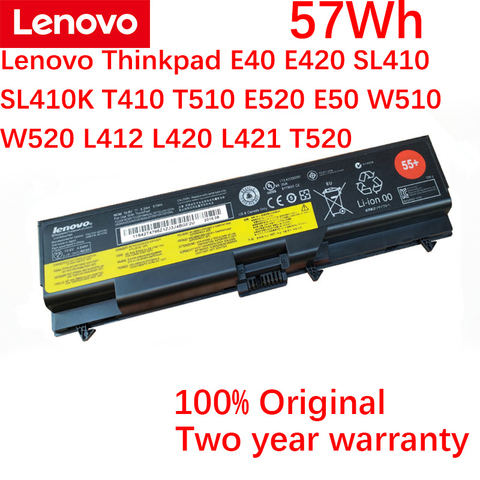 Оригинальный аккумулятор для ноутбука Lenovo Thinkpad T420 SL410 SL410K T410 T510 E520 E50 W510 W520 L412 L420 L421 T520 51J0499 ► Фото 1/6