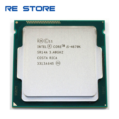 Процессор Intel Core i5 4670 K процессор 3,4 ГГц 6 Мб разъем LGA1150 Quad-Core Процессор SR14A i5-4670K ► Фото 1/2