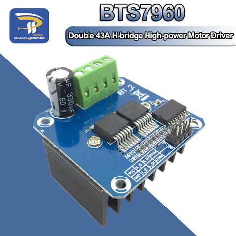 Модуль шагового двигателя BTS7960 BTS7960B DC 43A, h-мост, ШИМ, модуль DIY, умный автомобиль, диагностика тока ► Фото 1/6