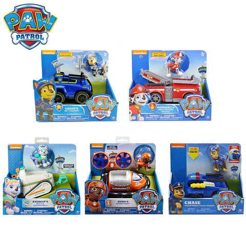 Paw Patrol спасательный набор собак, игрушечный автомобиль Patrulla Canina, игрушки, фигурка, модель, Маршалл и Чейз, щебень, автомобиль, детский подарок ► Фото 1/6