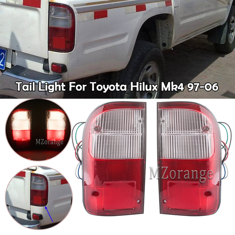 MZORANGE для Toyota Hilux Mk4 1997 1998 1999 2000 2001 2002 2003 2004-2006 Автомобильный задний фонарь Тормозная Левая Правая сторона Замена ► Фото 1/6