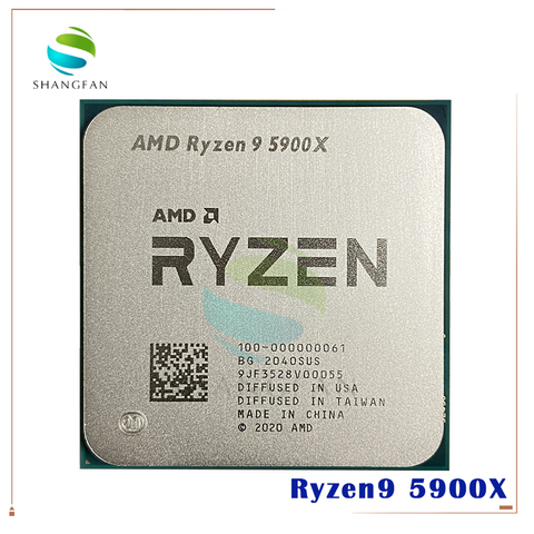 AMD Ryzen 9 5900X R9 5900X 3,7 ГГц двенадцать-Core 24-нить Процессор процессор 7NM L3 = 64M 100-000000061 гнездо AM4 ► Фото 1/1