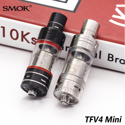 Оригинальный испаритель SMOK TFV4 Mini 3,5 мл, электронная сигарета, вейп, испаритель V4, мини-бак для R80 Koopor Mini 2 Mod Xcube Mini ► Фото 1/6