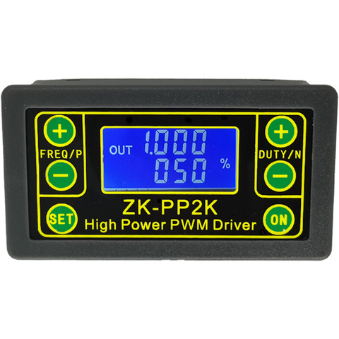 ZK-PP2K PWM DC 3,3 ~ 30V 12V 24V регулятор скорости двигателя 8A 150W регулируемый светодиодный диммер Коэффициент частоты импульса ► Фото 1/3