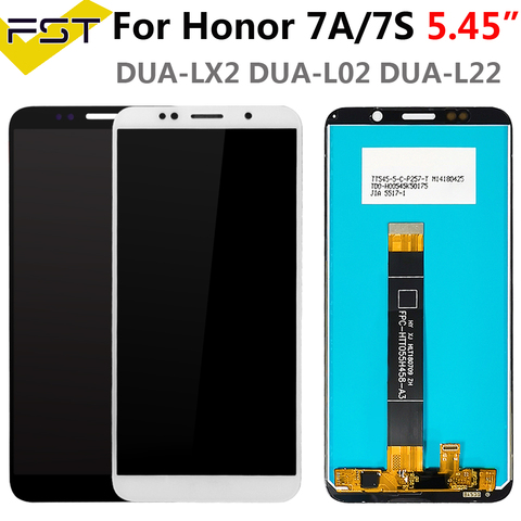 ЖК-дисплей 5,45 дюйма для Huawei Honor 7A с сенсорным экраном и дигитайзером для 7S DUA-L22 L02 L22 LX2, Замена ЖК-экрана для Huawei Honor 7A ► Фото 1/4