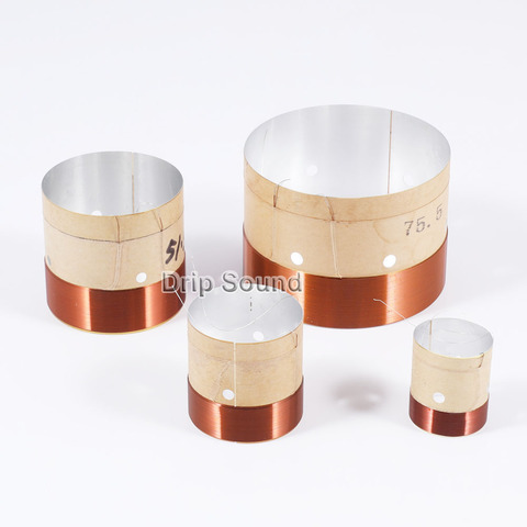 2шт 25,5/35,5/38,5/49,5/51,5/65,5/75,5 мм Core Bass Voice Coil ASV белый алюминиевый низкочастотный динамик ► Фото 1/6