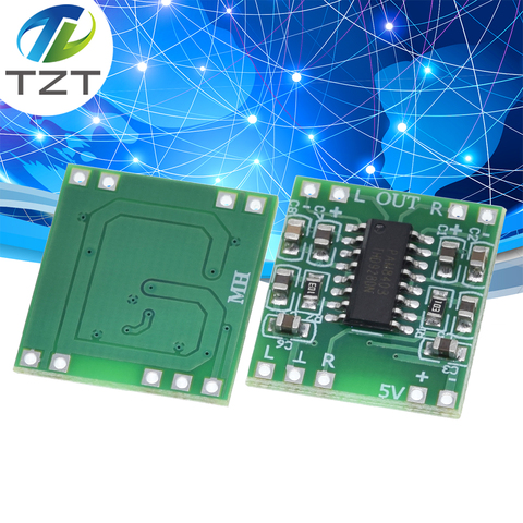 Супер мини плата цифрового усилителя TZT PAM8403, 2*3 Вт, плата цифрового усилителя класса D, эффективный источник питания USB от 2,5 до 5 В ► Фото 1/6
