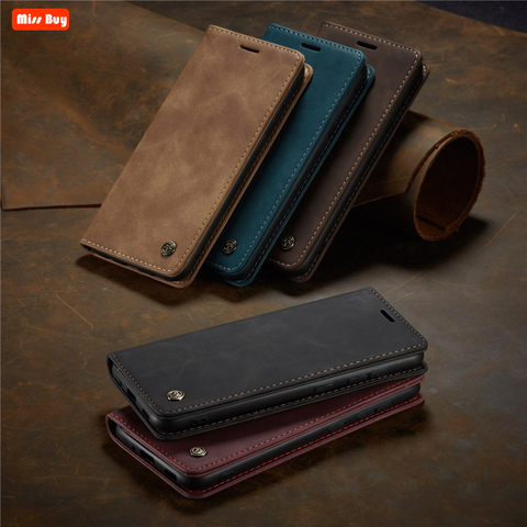 Vintage Leather Flip Case for iPhone 12 11 Pro Max 11 Promax XS Max XR XS X 6 6s 7 8 Plus SE 2022 Case Luxury Book Cover Fundas ► Фото 1/6