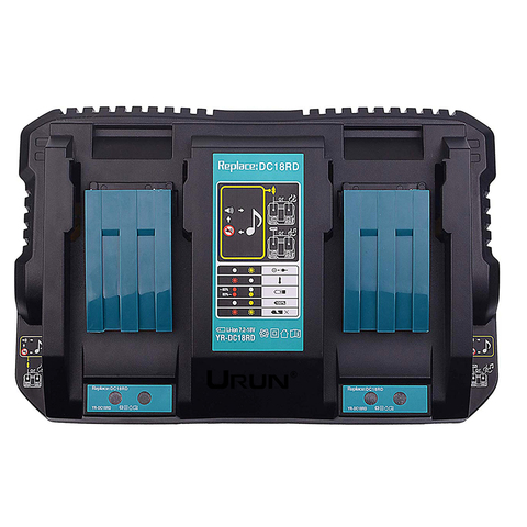 Двойное Сменное зарядное устройство для Makita 14,4 в 18 в BL1830 Bl1430 DC18RC DC18RA Li-Ion US EU вилка ► Фото 1/6