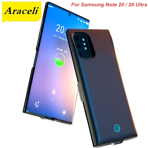 Для Samsung Galaxy Note 20 чехол для аккумулятора 7000 мАч Note 20 чехол для зарядного устройства для Samsung Note 20 Ультра чехол для батареи ► Фото 1/6