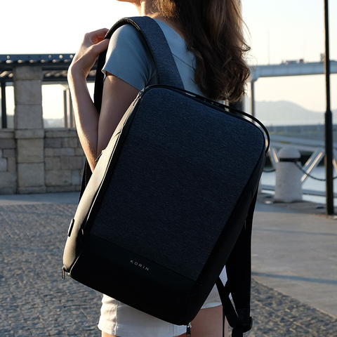 Krion FlexPack | Лучший функциональный рюкзак с защитой от кражи, мужские Модные рюкзаки, дорожные сумки через плечо ► Фото 1/6
