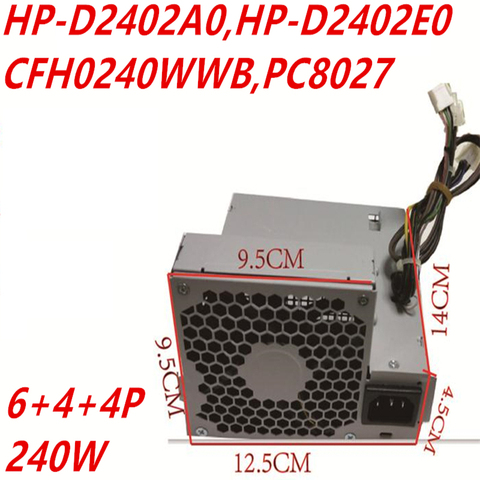 Новый блок питания для HP Compaq 6200, 6300, 6005, 8000, 8300, 200, 4000, 6000, 8100, 8200, 240 Вт, блок питания для HP-D2402A0, HP-D2402E0, CFH0240WWB, PC8027 ► Фото 1/5