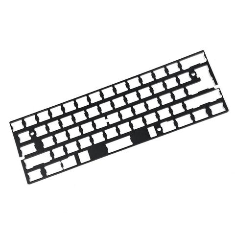 Универсальная анодированная алюминиевая пластина позиционирования, поддержка ISO ANSI для клавиатуры GH60 PCB 60% DIY, Бесплатная доставка ► Фото 1/6
