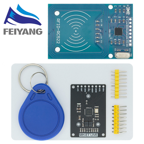 RFID-модуль RC522 для arduino uno 13,56, 2560 мгц, 6 см, 1 шт. ► Фото 1/6