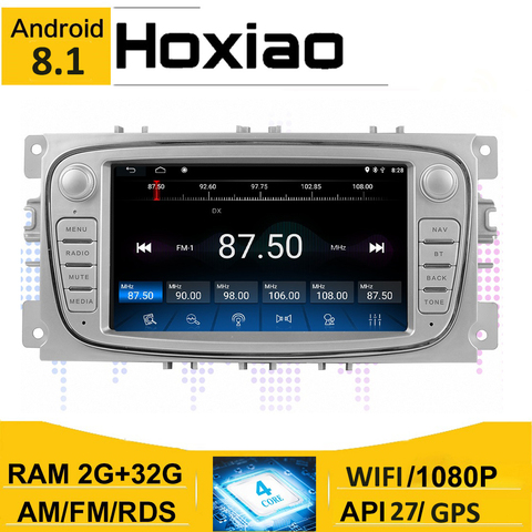 2 din Android 8,1 для Ford Focus S-Max Mondeo 9 Galaxy C-Max 7 