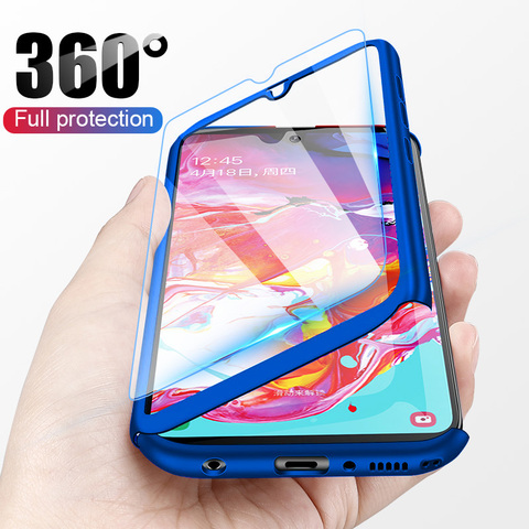 Чехол с полным покрытием 360 градусов для Huawei Honor 20i 10i 9 8 Lite 10 8X Max, чехол для Honor 20 Pro 7A 7C 8A 8C 8S V20 V10 V9 Play, чехол со стеклом ► Фото 1/6