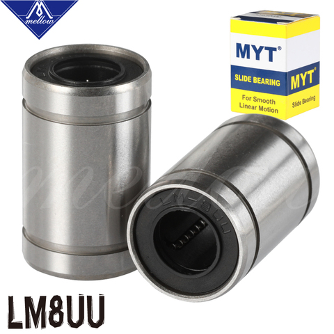 Высокоточный подшипник MYT LM8UU 8x15x24 мм 8 мм, шариковый подшипник, втулка, Reprap Anet A8 Prusa I3, детали для 3D-принтера с ЧПУ ► Фото 1/6