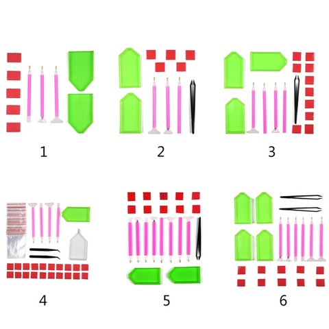 Новые инструменты для вышивки картин со стразами комплект аксессуары DIY Алмазная Живопись Вышивка крестом, инструменты для резьбы по дереву алмазов картина аксессуары ► Фото 1/6