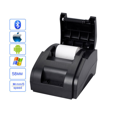 Bluetooth чековый принтер 58 мм pos-Принтер Термопринтер USB + Bluetooth ► Фото 1/2