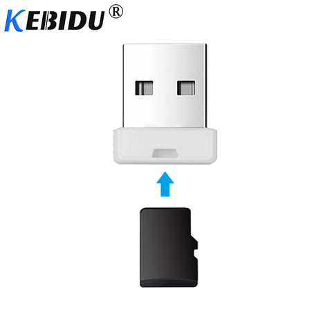 Кардридер Kebidu Mini, Суперскоростной USB 2,0 Micro SD/SDXC TF кардридер, адаптер высокого качества, кардридер для компьютера ► Фото 1/6